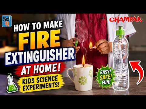 How to make fire extinguisher at home - kids science experiments