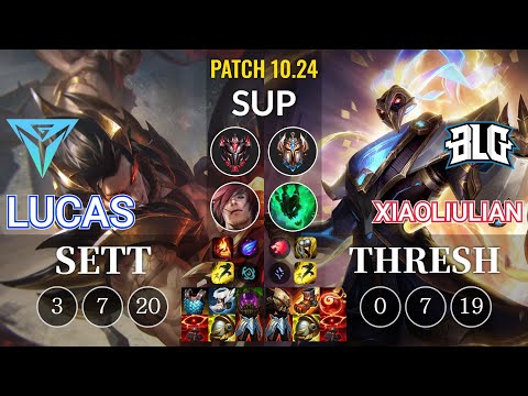 IGY Lucas Sett vs BLG xiaoliulian Thresh Sup - KR Patch 10.24