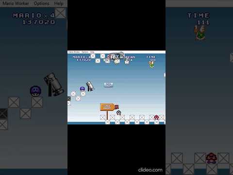 MWR:Mario smashing a Goomba & he takes the checkpoint vid 15. #shorts #mario #checkpoint #goomba