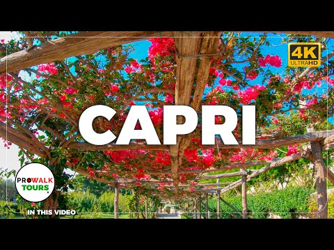 Gardens of Augustus & Charterhouse of San Giacomo | Capri Walking Tour in 4K