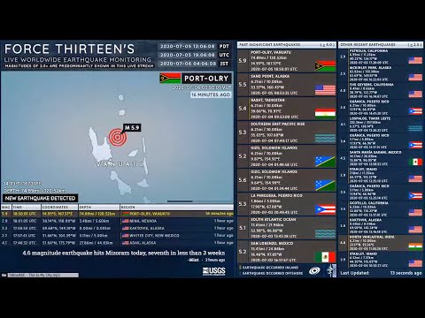 2020-07-05 18:50:01 UTC | M 5.9 - Port-Olry, Vanuatu | Force Thirteen Earthquakes