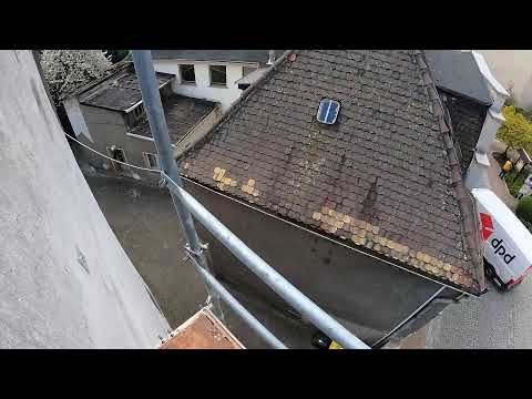 Biberschwanzdach in Bad Lausick - Teil 12 - Biberdeckung ansetzen