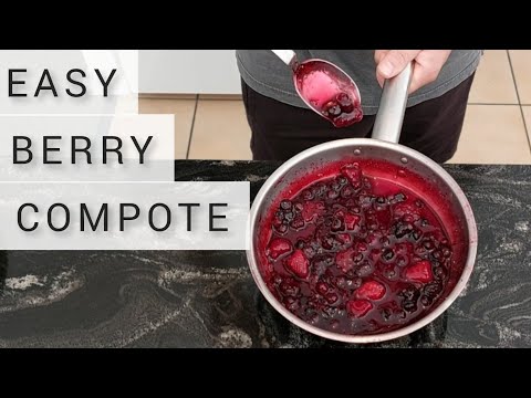 How to make the perfect Berry Compote in under 15 minutes | 3 ingredient recipe | Easy dessert