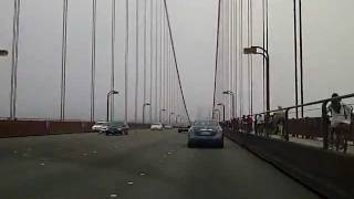 preview picture of video 'Car ride over the Golden Gate Bridge; Car Trip 2011'