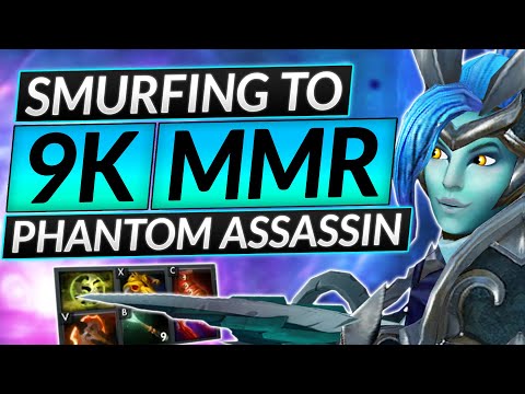SMURFING AS Phantom Assassin - This Carry Hero IS BROKEN up to 9K MMR - Dota 2 Guide