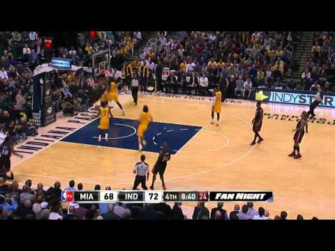 Dwyane Wade's MONSTER 2 handed dunk vs Pacers!