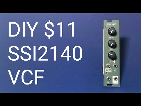 [$11] DIY eurorack modular synth SSI2140 VCF | 4pole Low Pass Filter