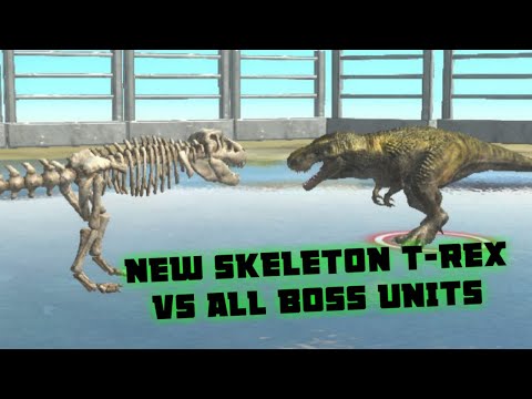 New Skeleton T-REX vs All Boss Units - Animal Revolt Battle Simulator
