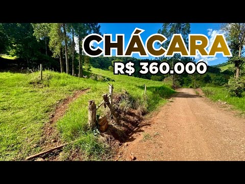 CHÁCARA À VENDA NO INTERIOR DE SC | Casa Frutas Internet fibra Água R$360.000