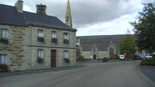 preview picture of video 'Driving Along Rue De La Gare, Plougonver, Côtes-d'Armor,  Brittany, France 18th October 2009'