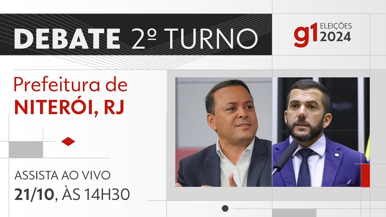 Debate 2º turno para prefeito de Niterói, RJ - ASSISTA AO VIVO - DIA 21/10