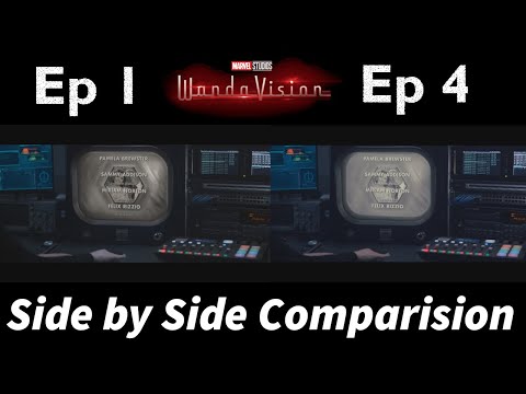WandaVision 1x01 & 1x04 | Side by Side Comparison | Marvel Scenes