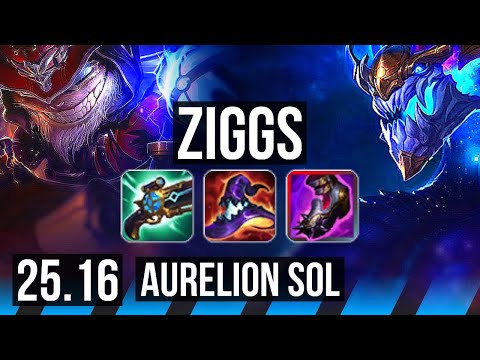 ZIGGS vs AURELION SOL (MID) | EUW Master | 25.16
