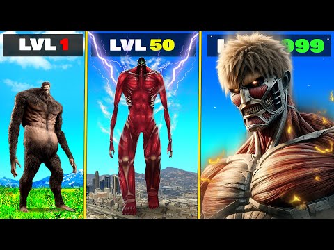 Level 1 ATTACK ON TITAN to Level 1,000,000,000 in GTA 5