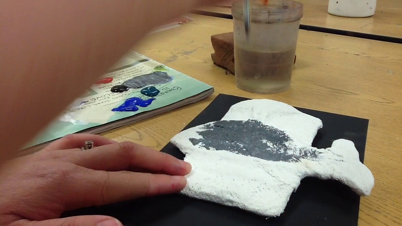 5th Grade, Low relief plaster sculpture, Part 3