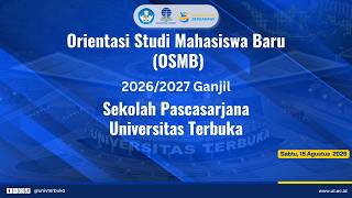 OSMB Sekolah Pascasarjana Universitas Terbuka Semester 2026/2027 Ganjil