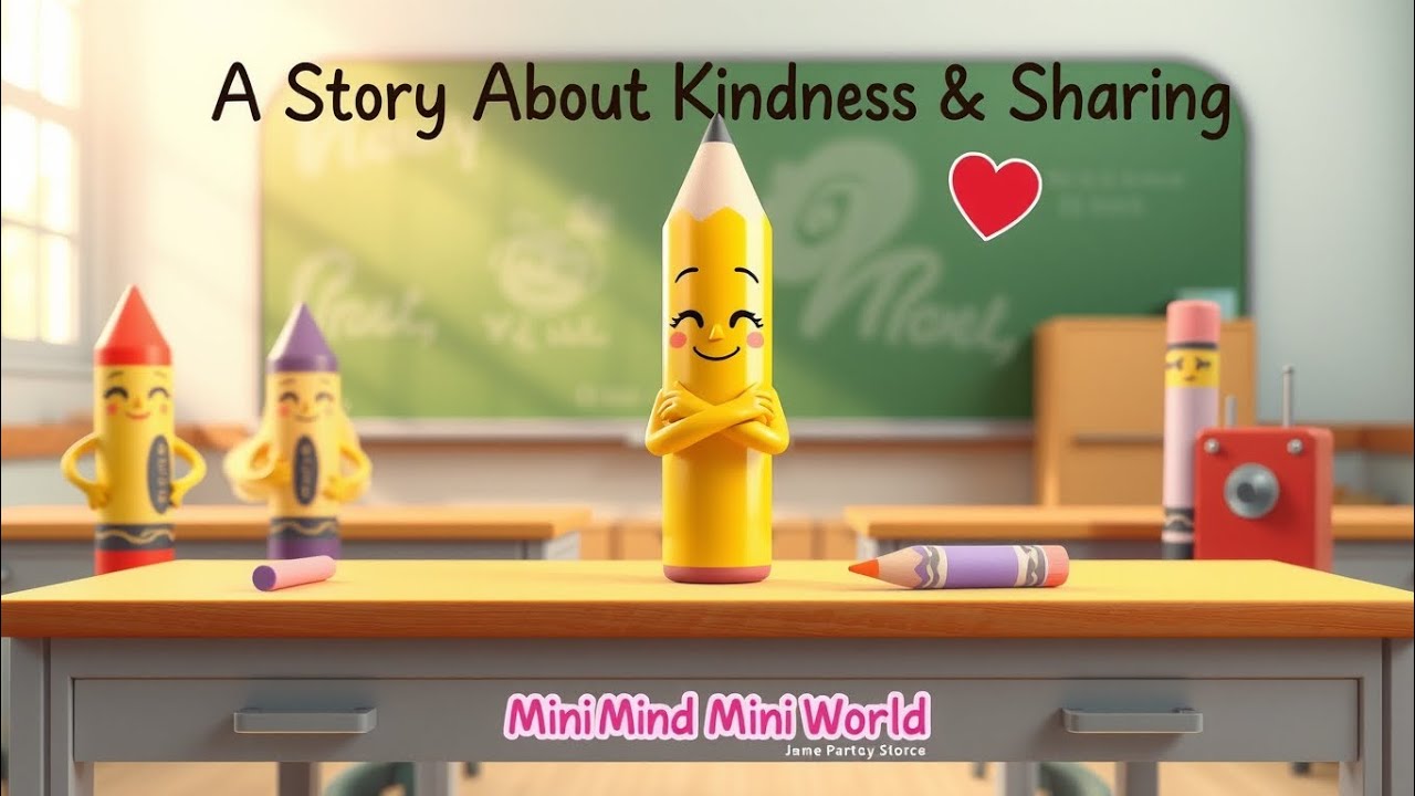 The Greedy Pencil – A Story About Sharing and Creativity | Moral Story for Kids #moralstory 