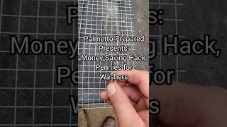 Money Saving Hack: Pennies for Washer to Hold Hardware Cloth. #palmettoprepared #selfreliance