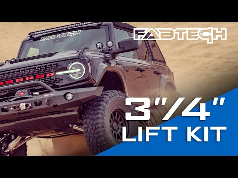Ford Bronco 3"/4" Uniball Upper Control Arm Lift Kit By Fabtech