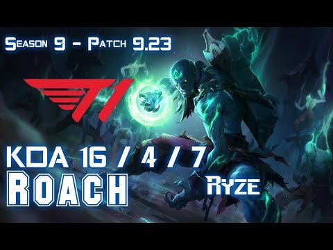 T1 Roach RYZE vs ZOE Top - Patch 9.23 KR Ranked