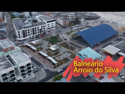 Conheça a cidade de Balneário Arroio do Silva/SC, vista aérea