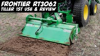John Deere Frontier RT3062 3-Point PTO 62" Rotary Tiller: 1st Use & Review
