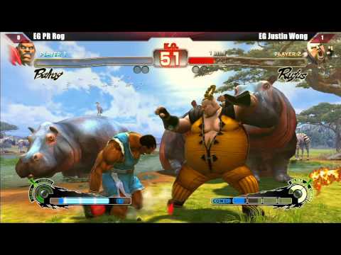 SSF4 AE2012 Winner's Finals EG PR Rog vs EG Justin Wong - East Coast Throwdown V