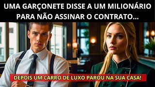 GARÇONETE AVISOU O MILIONÁRIO SOBRE SEU AMIGO... NO DIA SEGUINTE, UM CARRO DE LUXO APARECEU EM SUA..