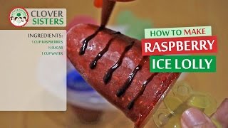 Homemade Raspberry ice lolly