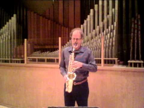 Syrinx by Debussy, composed in 1913, Jeffrey Collins, saxophone