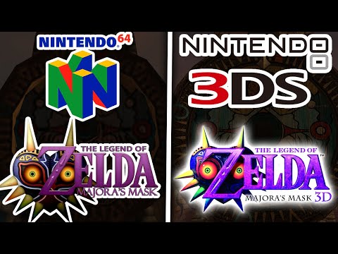 🔴 Majora's Mask | 3DS vs N64 Graphics Comparison | 4K 60 FPS