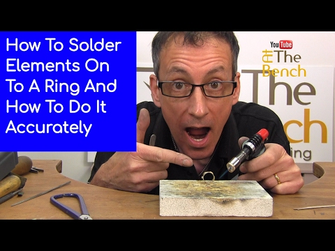 Soldering On Elements Onto A Ring - Making Silver Ring With Embellishments At Home