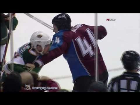 Kyle Brodziak vs Ryan Wilson Dec 23, 2010