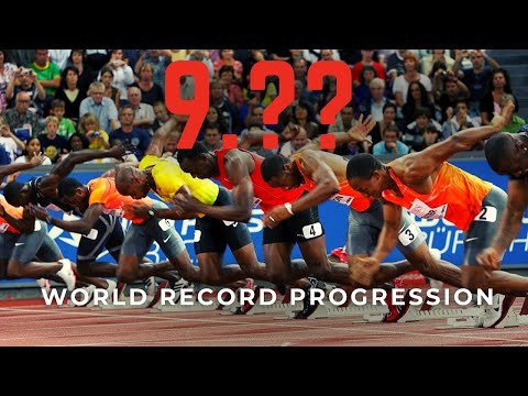 The History of 100m World Records | Progression to 9.58