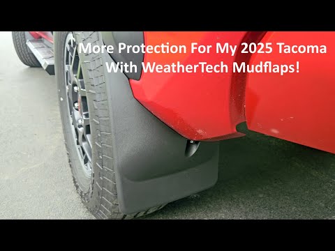 Installing WeatherTech Mudflaps On My 2025 Toyota Tacoma