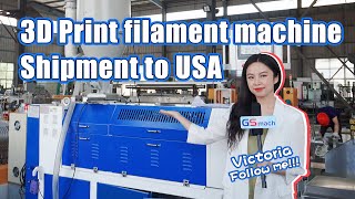 ABS PLA 3D Filament Extruder Machine Neat Winding PETG 3D Filament Extruder youtube video