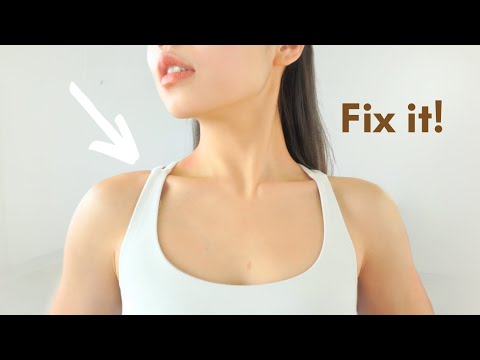 12min 90° Sharp Shoulders & Neck workout | ✅ Defined Collarbones& Neckline  ❌ Double Chin
