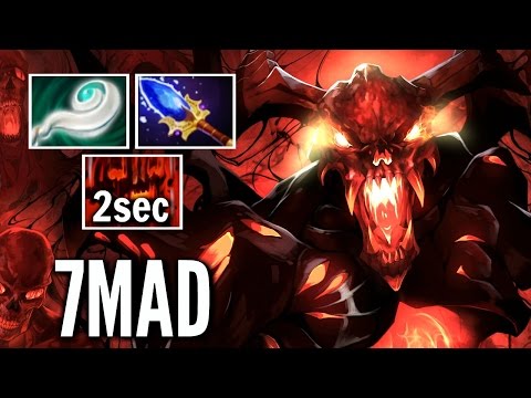 Shadow Fiend Scepter Eul's Combo by 7mad 2s Raze Magic Build 7.00  Dota 2 Gameplay