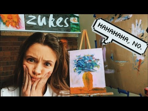 following a BobBlast painting video, and redoing it many times.