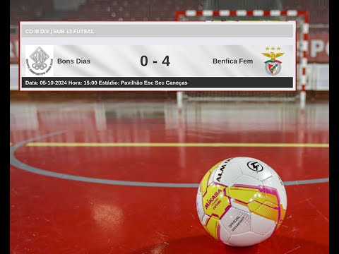 Jornada 1 - Bons Dias vs SLBenfica (2ªparte) 1/2