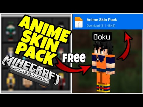 How To Download Anime Skin Pack | MCPE | HINDI |