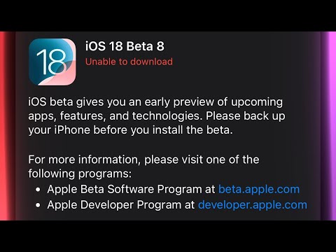 iOS 18 beta 8 is OUT will siri 2.0 work again???