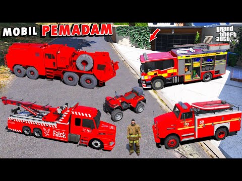 MANTAP !! Aku Koleksi SEMUA MOBIL PEMADAM KEBAKARAN TERLANGKA di GTA 5 !!