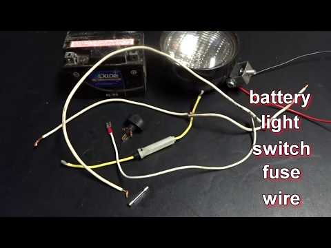 HOW TO WIRE A LIGHT TO A DIRT BIKE (WITH BATTERY)