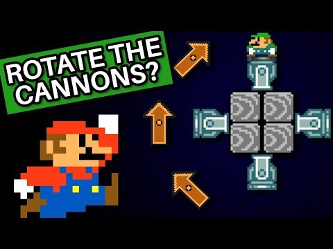 A Really Clever Cannon Rotation Puzzle in Super Mario Maker 2