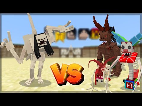 Minecraft: NIGHTMARE VS SCARY MOBS AND BOSSES ! - BATALHA DE MOBS