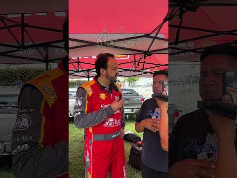 Juan Gerrero  en el rally de tramos de Chimborazo