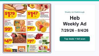 Heb Weekly Ad (7/29/26 - 8/4/26) Best Deals