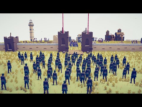 70x SAMURAI DEFENCE FROM ZOMBIE - Totally Accurate Battle Simulator | TABS