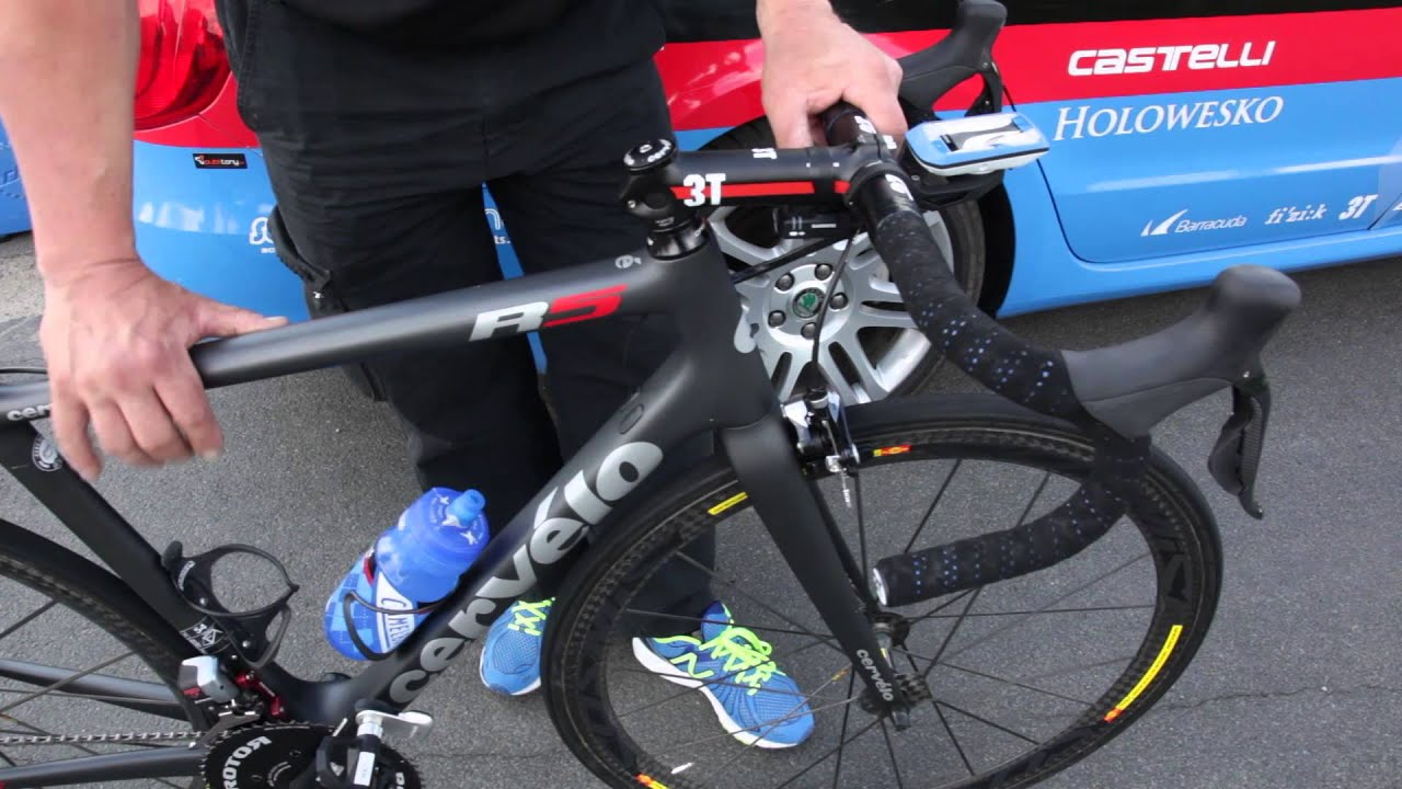 Dan Martin's Cervelo race bike for the Ardennes - YouTube